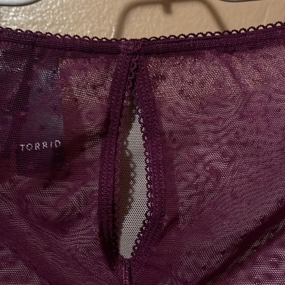 TORRID size 3X NWTS hipster lace sheer panties w/ keyhole back - Picture 5 of 6